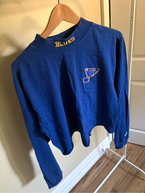 St Louis Hockey Royal Blue Long-Sleeve Top